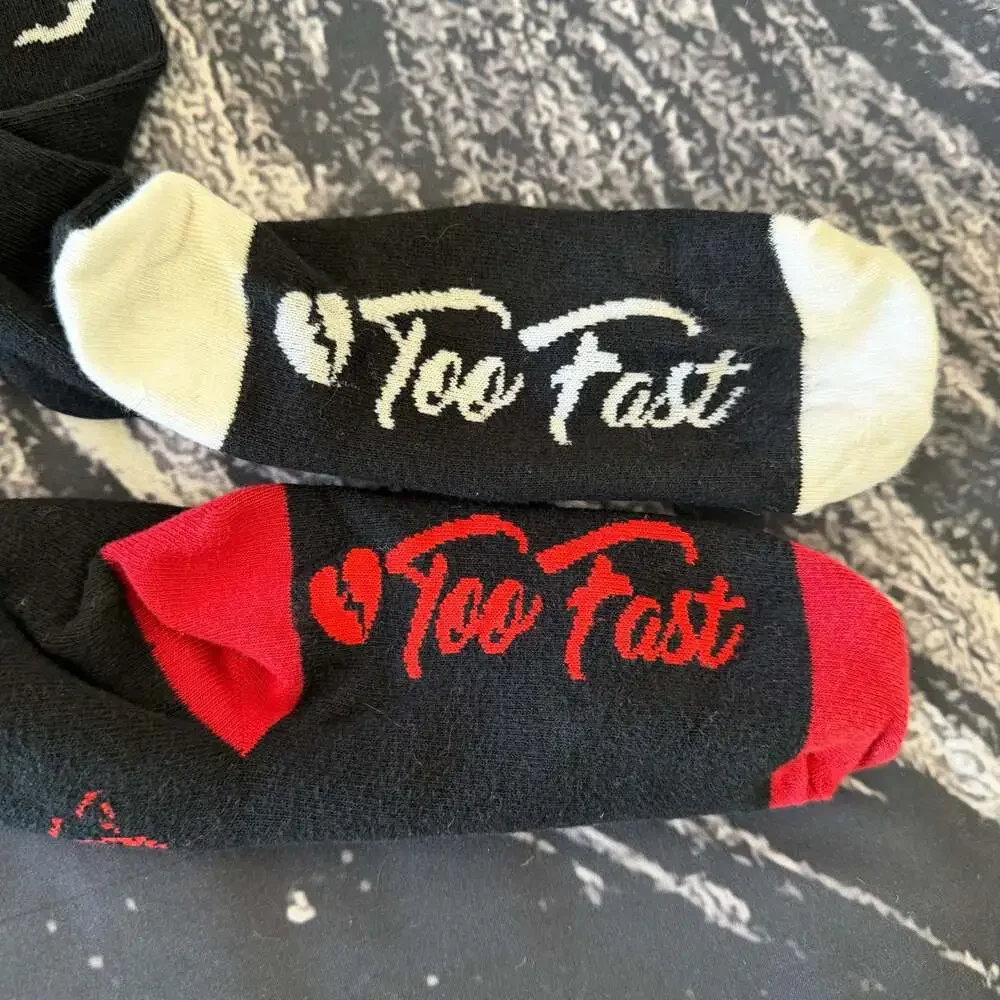 Too Fast Over-the-Knee Thigh High Alternative Goth Socks Bundle